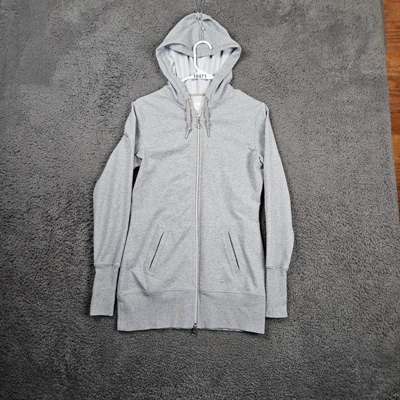 Nike Tops - Nike Dri Fit Full Zip Hoodie Athletic Workout Grey Women's Medium